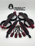 Black and Maroon Handles For Jeep Wrangler YJ | TJ 1987-2002